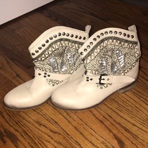 👑Size 9 leather ankle boots👑